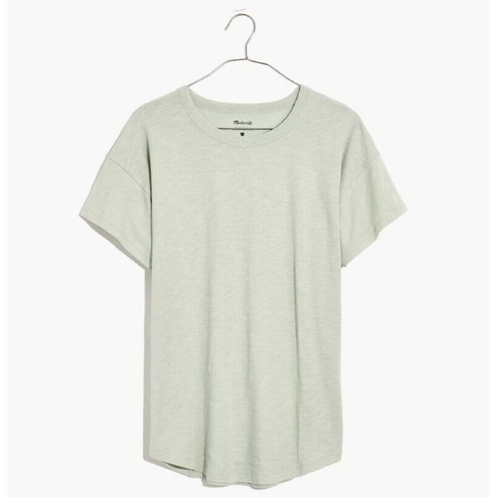 Madewell Women's Whisper Cotton Rib-Crewneck Tee XS AI537 ($19)